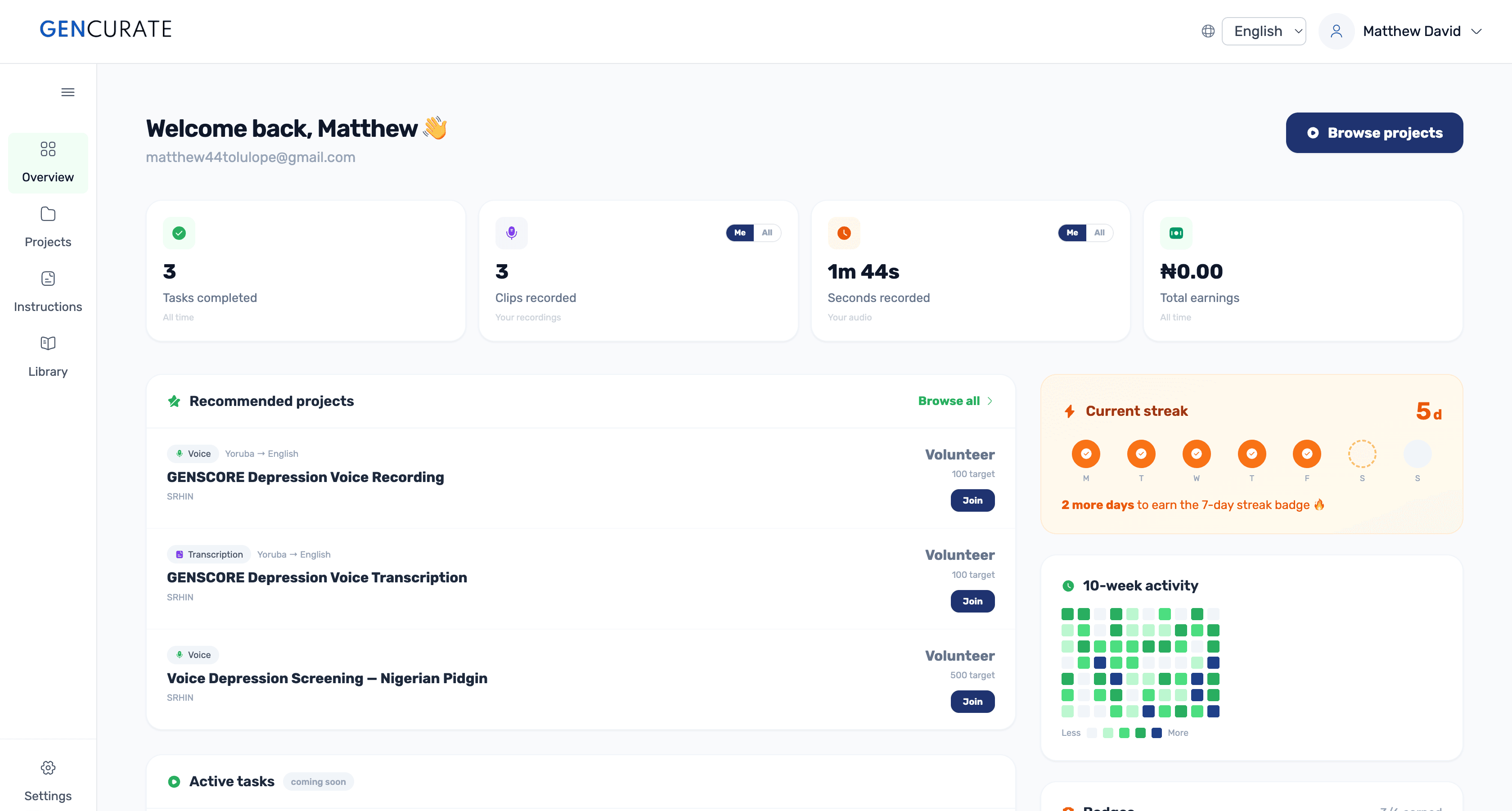 Gencurate platform